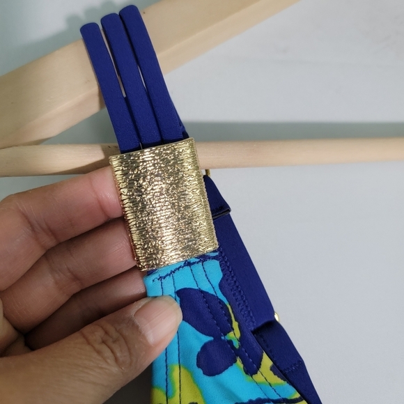 Seekers Contour Australia Blue Floral One Piece Swimsuit Sz 20W Cups DD/E Beachy - Picture 5 of 12